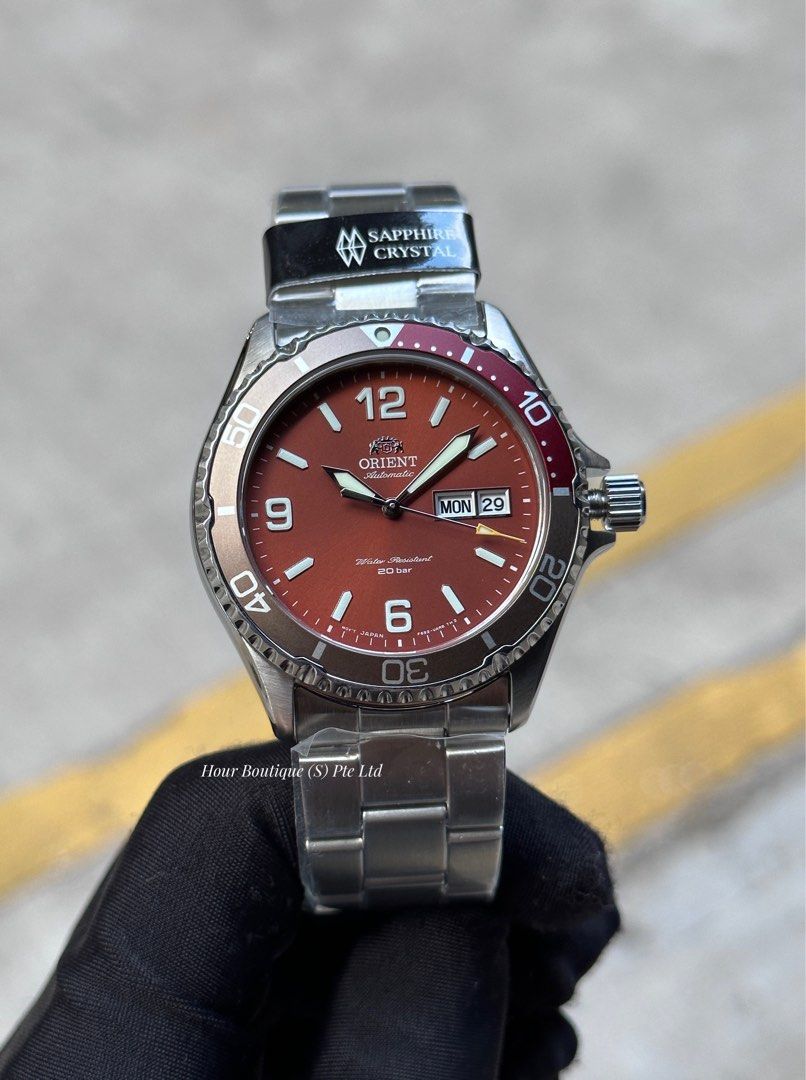 Brand New Orient Kamasu Matt Red Dial Automatic Divers RA-AA0820R