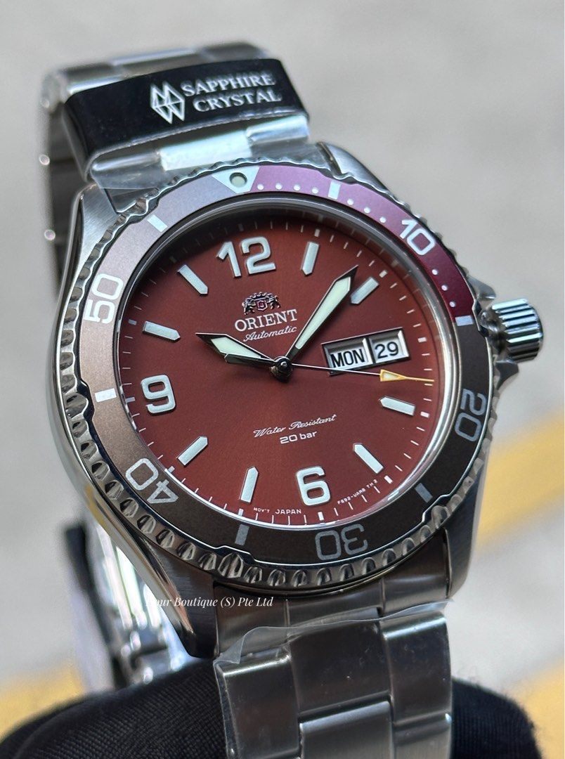 Brand New Orient Kamasu Matt Red Dial Automatic Divers RA-AA0820R