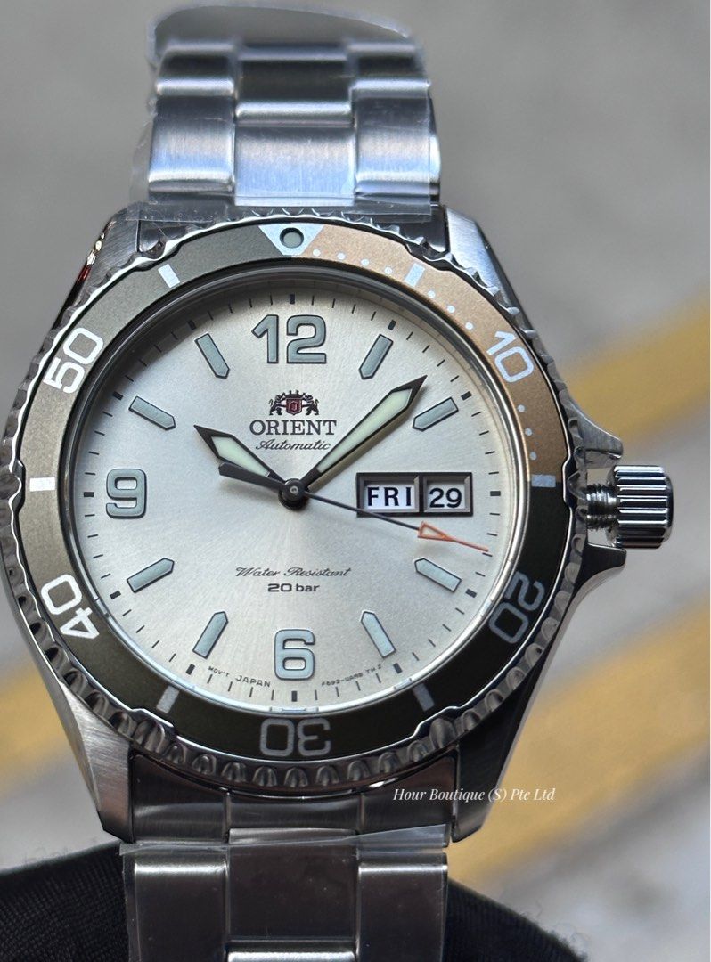 Brand New Orient Kamasu Sunburst Silver Dial Automatic Divers RA-AA0821S