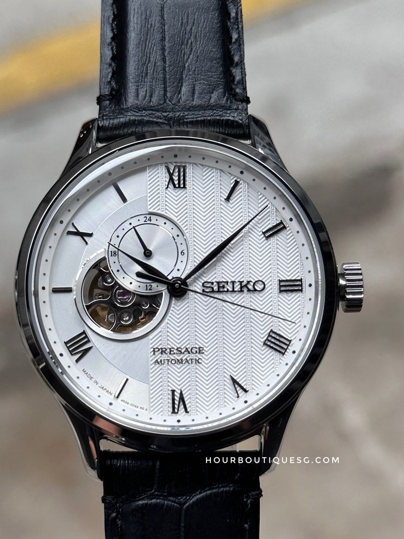 Brand New Seiko Presage Zen Garden Open Heart Men’s Automatic Watch SARY095