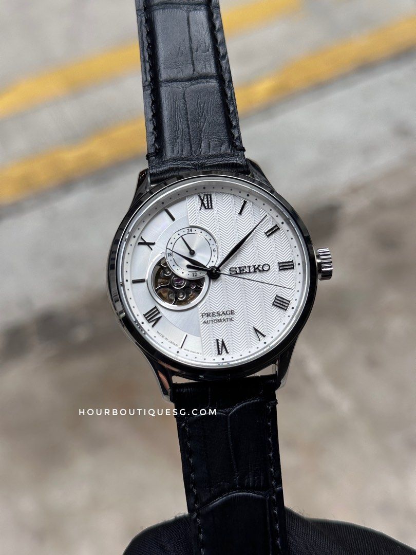 Brand New Seiko Presage Zen Garden Open Heart Men’s Automatic Watch SARY095