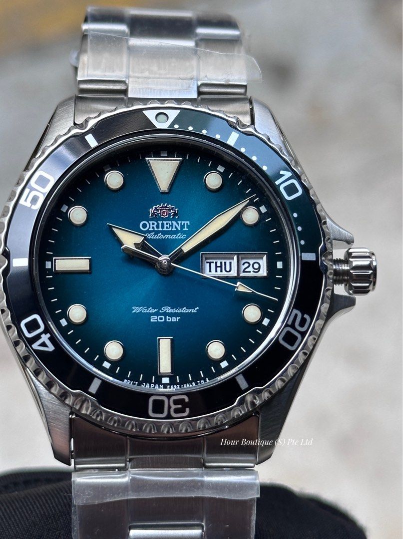 Orient Latest Kamasu Graduation Green Dial with Vintage Lume Automatic Divers RA-AA0811E