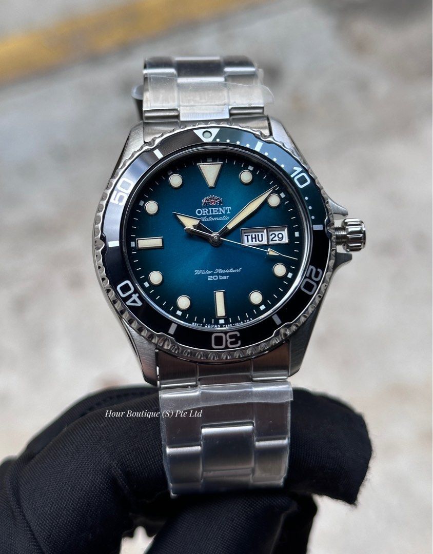 Orient Latest Kamasu Graduation Green Dial with Vintage Lume Automatic Divers RA-AA0811E