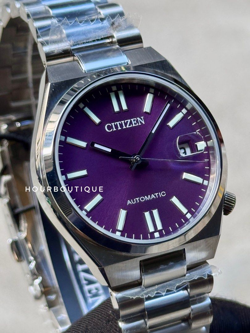 Brand Nee Citizen Tsuyosa 37 Purple Dial Automatic Watch NJ0200-50W