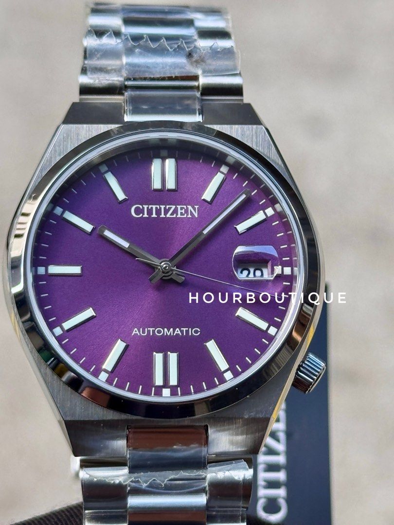 Brand Nee Citizen Tsuyosa 37 Purple Dial Automatic Watch NJ0200-50W
