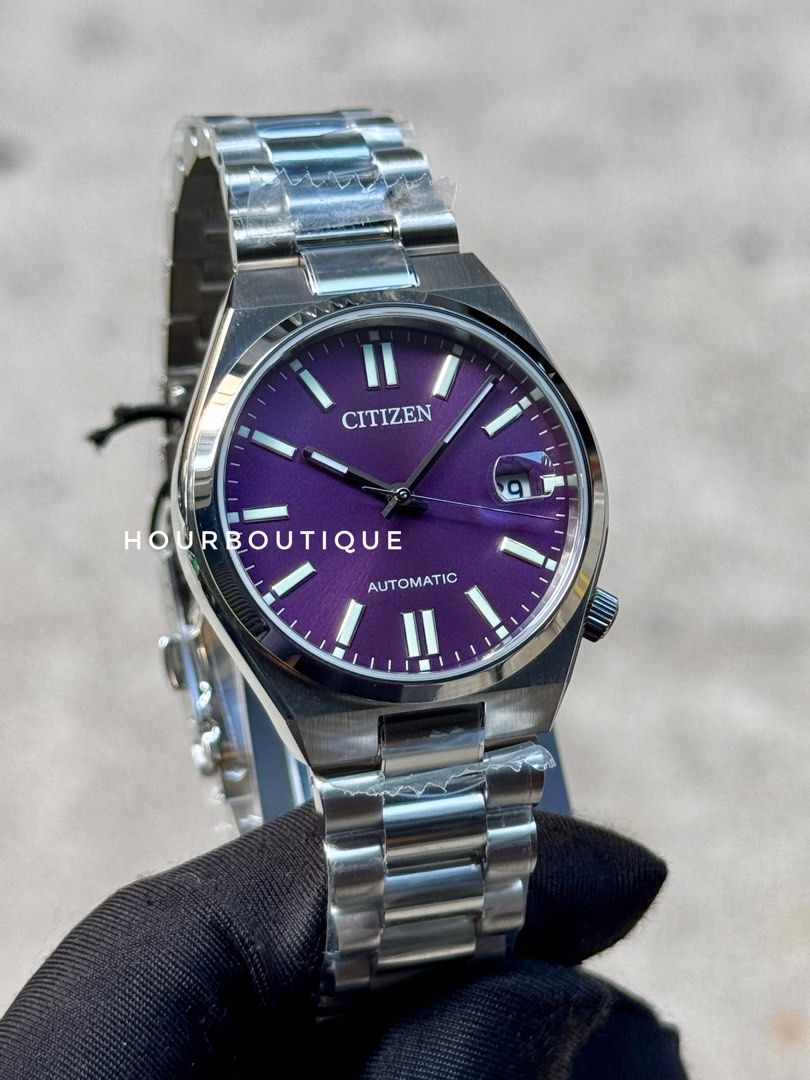 Brand Nee Citizen Tsuyosa 37 Purple Dial Automatic Watch NJ0200-50W