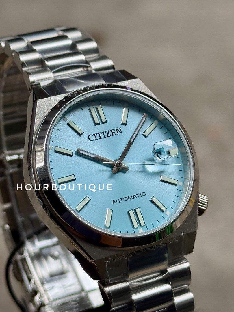 Brand Nee Citizen Tsuyosa 37mm Ice Blue Dial Automatic Watch NJ0200-50L