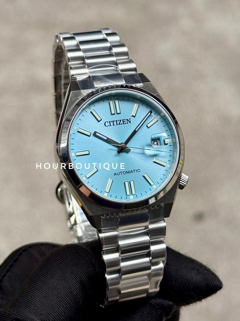Brand Nee Citizen Tsuyosa 37mm Ice Blue Dial Automatic Watch NJ0200-50L