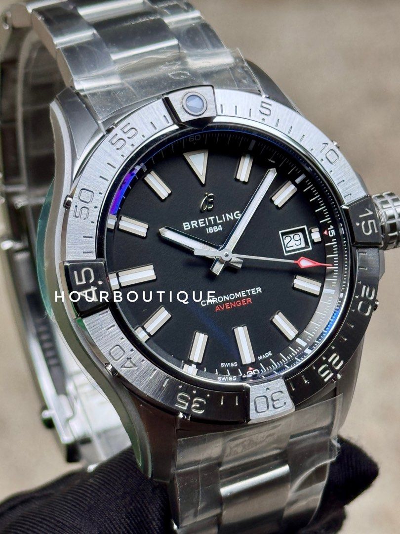 Brand New Breitling Avenger 42 Black Dial Automatic Watch A17328
