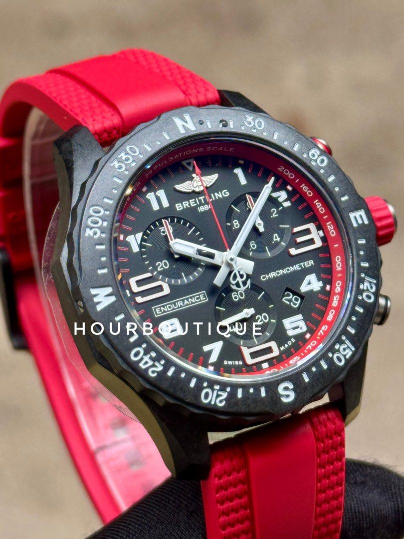 Brand New Breitling Endurance Pro Red SuperQuartz Chronograph Watch X83310
