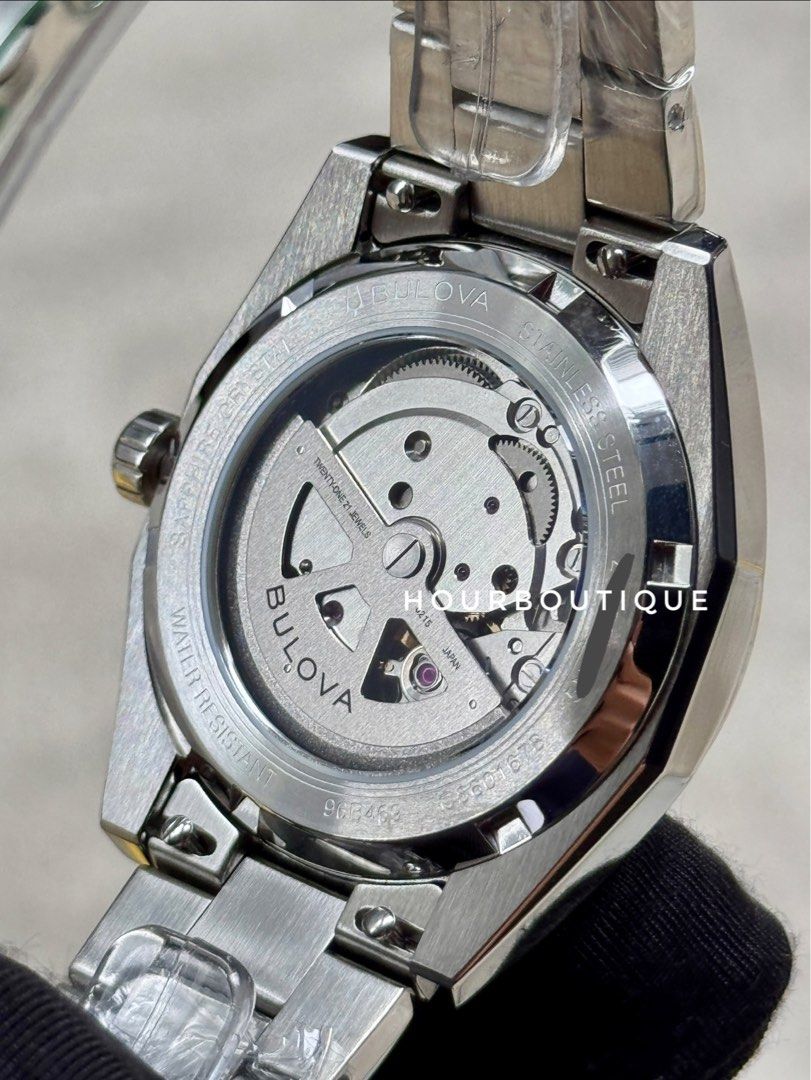 Brand New Bulova Marine Star Gradient Black Dial Automatic Divers Watch 98B465