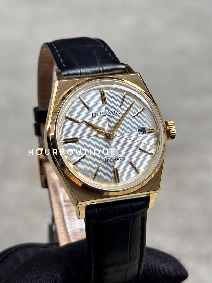 Brand New Bulova Frank Sinatra Edition PVD Gold Case Automatic Watch 97B243