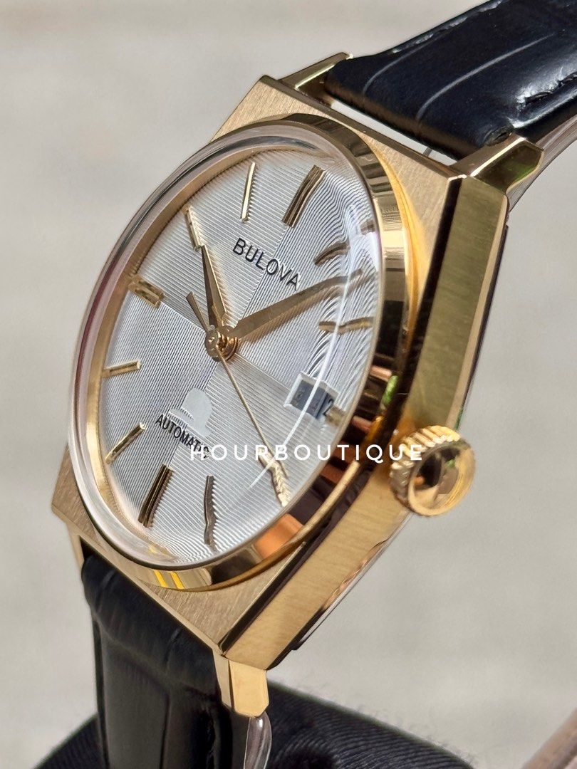 Brand New Bulova Frank Sinatra Edition PVD Gold Case Automatic Watch 97B243