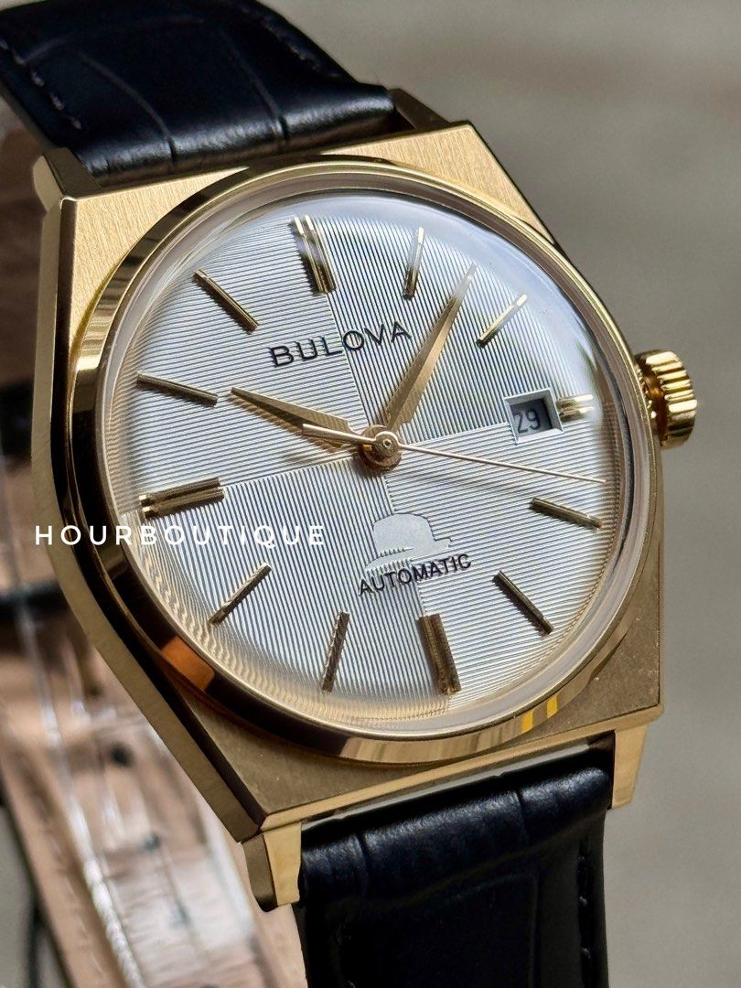 Brand New Bulova Frank Sinatra Edition PVD Gold Case Automatic Watch 97B243