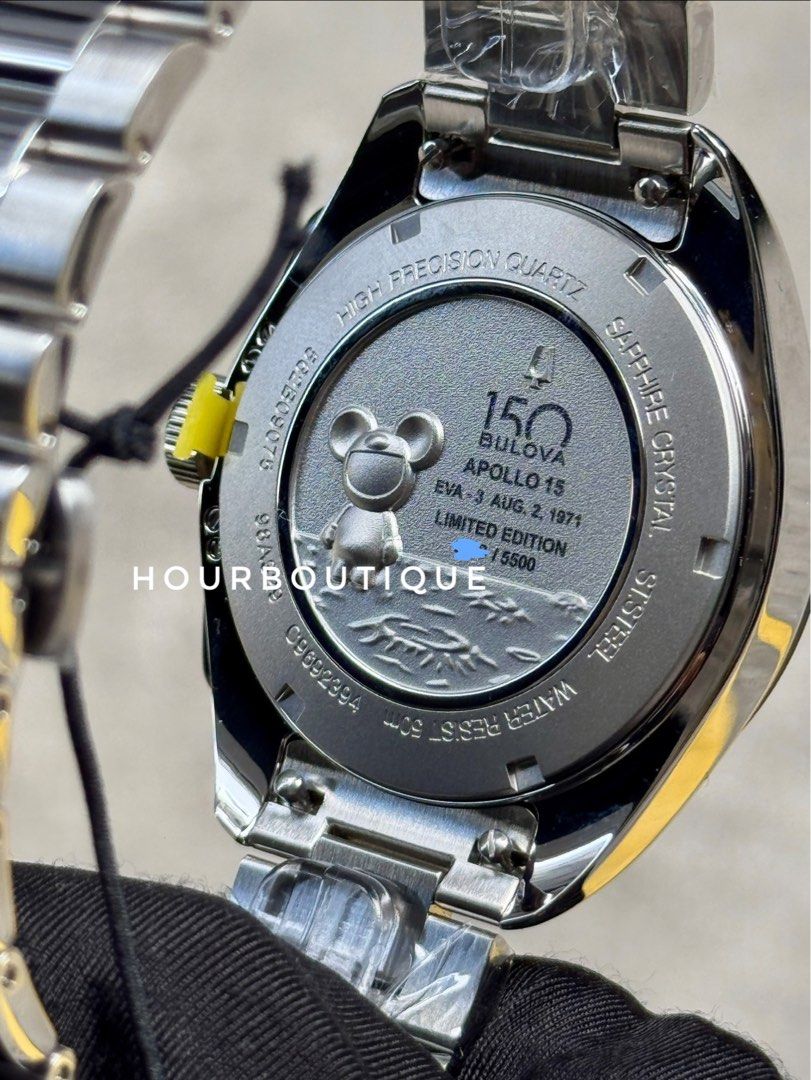 Brand New Bulova Lunar Pilot 150th Anniversary High Frequency Quartz Movt 5500pc Limited Watch 98A329