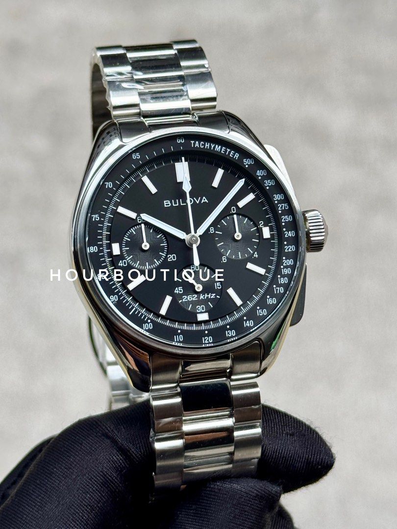 Brand New Bulova Lunar Pilot MoonWatch, High Frequency Quartz Movt 96K111