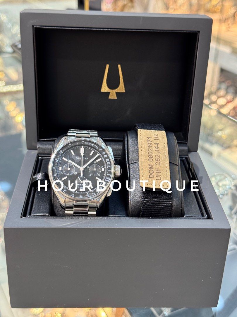Brand New Bulova Lunar Pilot MoonWatch, High Frequency Quartz Movt 96K111