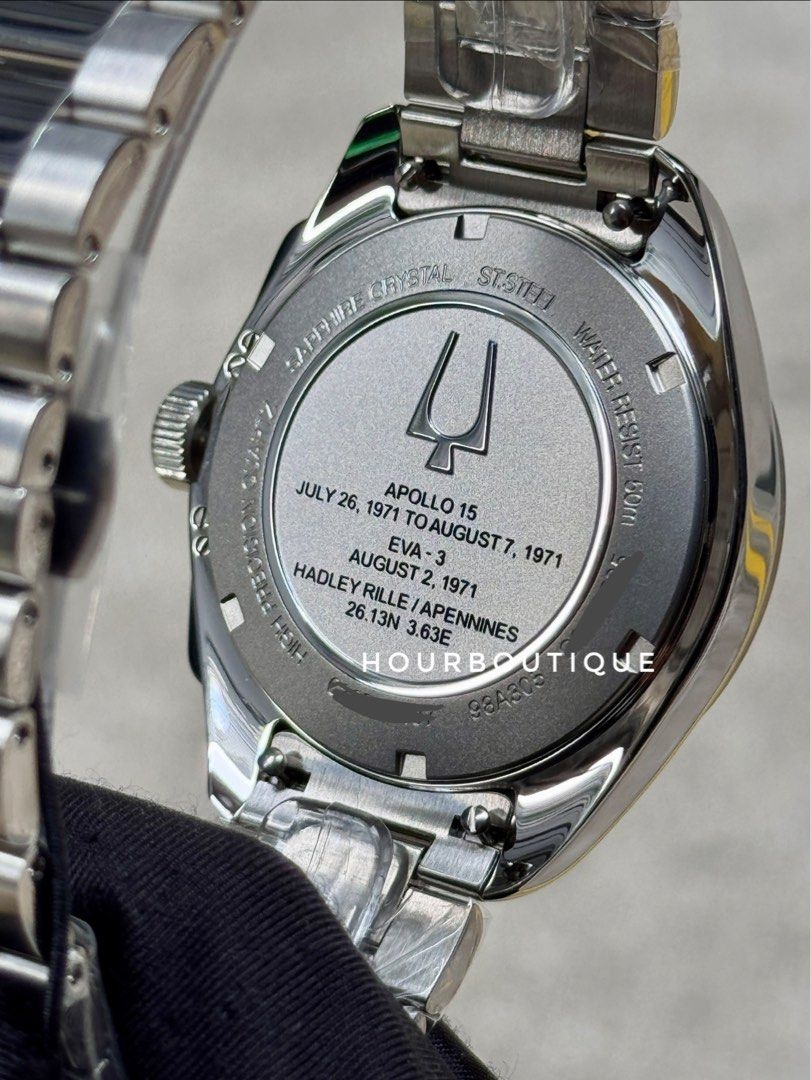 Brand New Bulova Lunar Pilot White Dial 262khz Quartz Watch 98K112