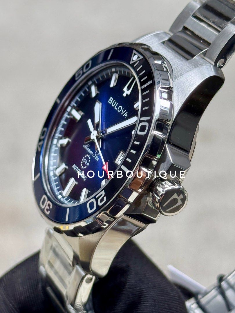 Brand New Bulova Marine Star Blue Dial Automatic Divers Watch 98B466