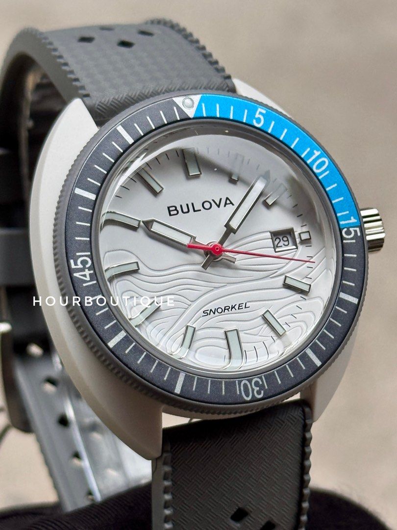 Brand New Bulova Snorkel Great White Shark Quartz Watch 98B449