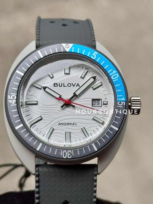 Brand New Bulova Snorkel Great White Shark Quartz Watch 98B449