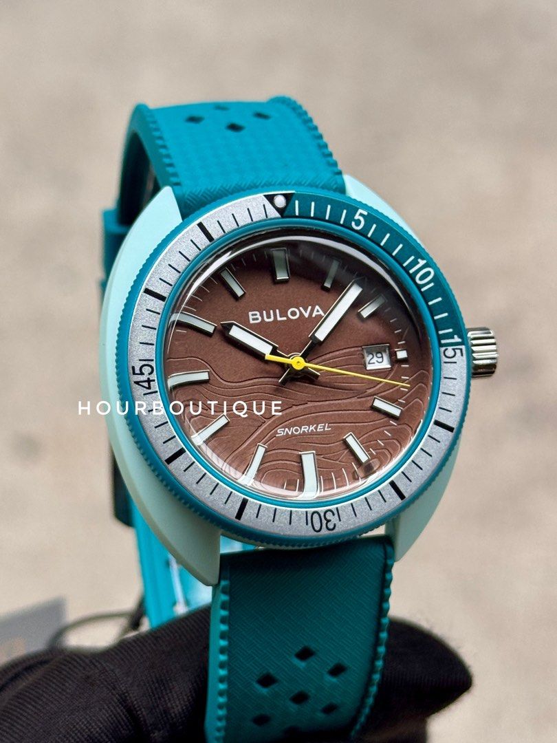 Brand New Bulova Snorkel Sea Turtle Quartz Watch 98B446