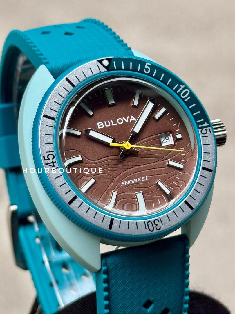 Brand New Bulova Snorkel Sea Turtle Quartz Watch 98B446