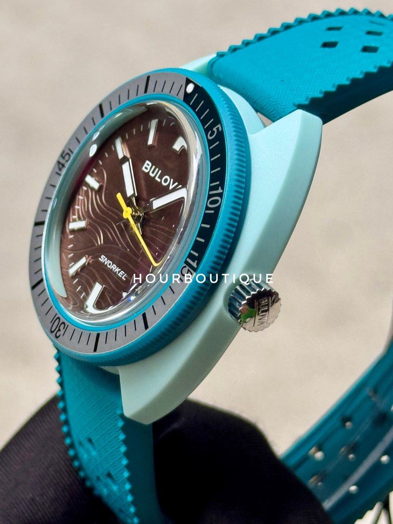 Brand New Bulova Snorkel Sea Turtle Quartz Watch 98B446