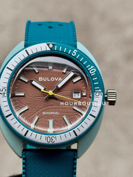 Brand New Bulova Snorkel Sea Turtle Quartz Watch 98B446