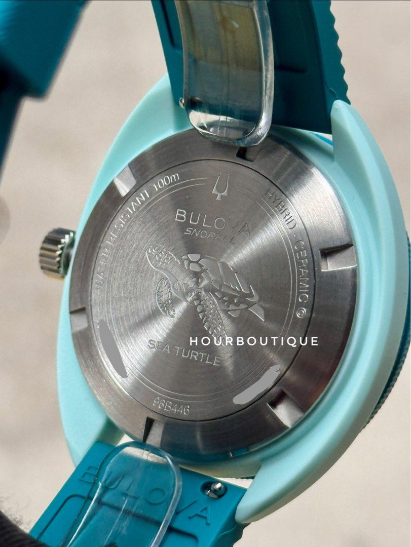 Brand New Bulova Snorkel Sea Turtle Quartz Watch 98B446