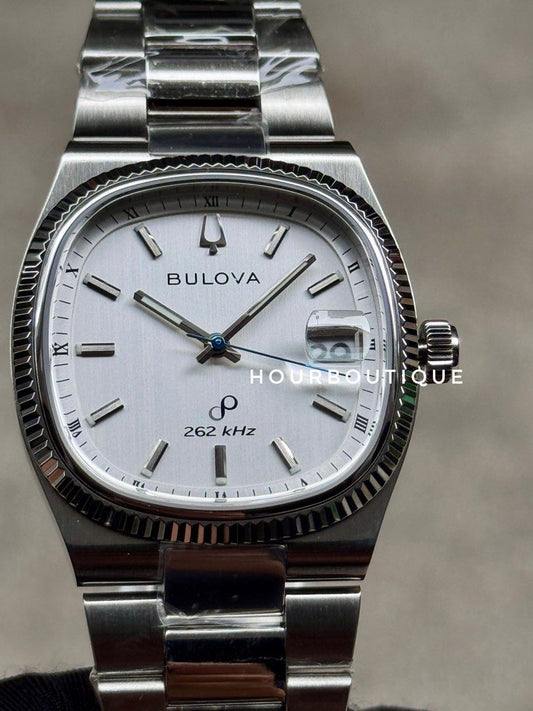 Brand New Bulova Super Seville Silver Dial Precionist Sweeping Hands Watch 96B444