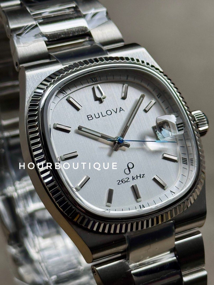 Brand New Bulova Super Seville Silver Dial Precionist Sweeping Hands Watch 96B444