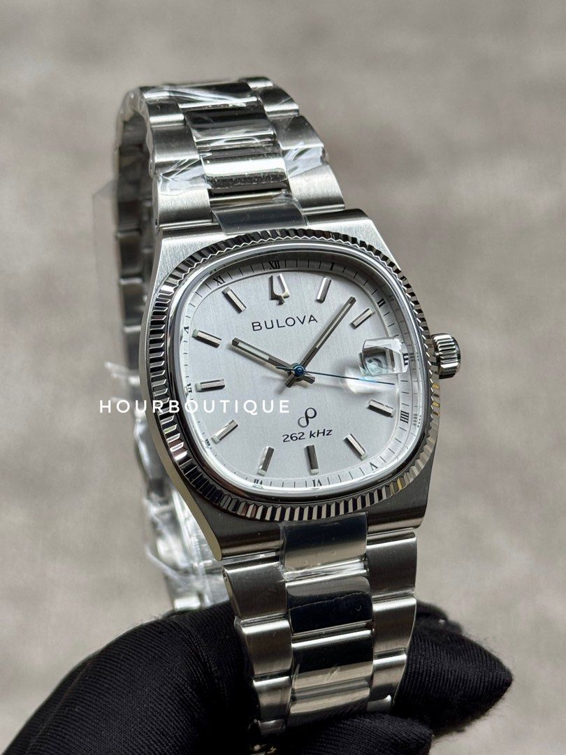 Brand New Bulova Super Seville Silver Dial Precionist Sweeping Hands Watch 96B444