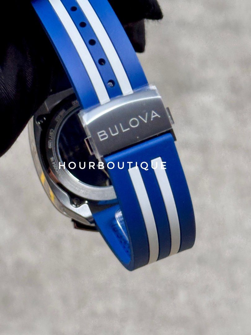 Brand New Bulova X Shelby Cobra Chronograph 262khz Quartz Watch 98B452