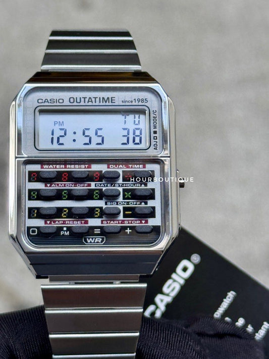 Brand New Casio Back to The Future Calculator Watch CA-500WEBF-1A