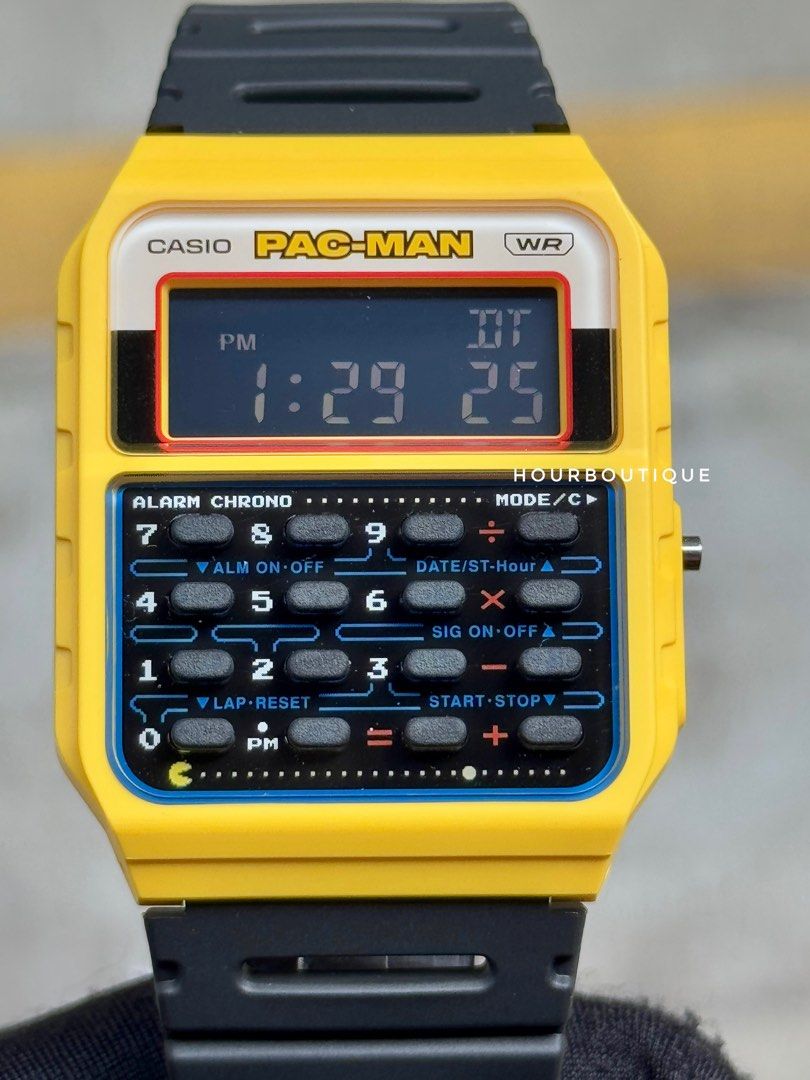 Brand New Casio Calculator PAC-Man Limited Edition Digital Watch CA-53WPC-1