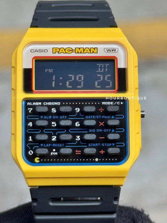 Brand New Casio Calculator PAC-Man Limited Edition Digital Watch CA-53WPC-1