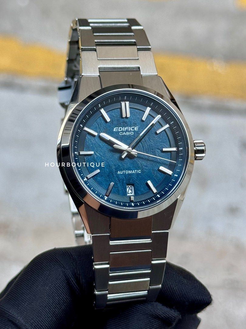 Brand New Casio Edifice Blue Ice Dial, Automatic Watch EFK-100YD
