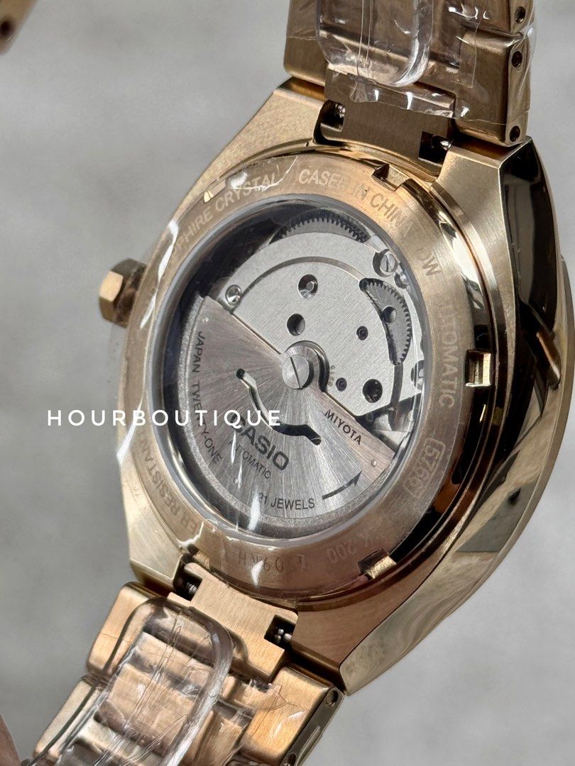 Brand New Casio Edifice PVD Gold Case Automatic Watch EFK-200DG-5