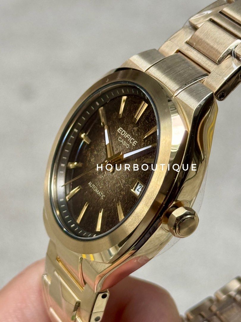 Brand New Casio Edifice PVD Gold Case Automatic Watch EFK-200DG-5