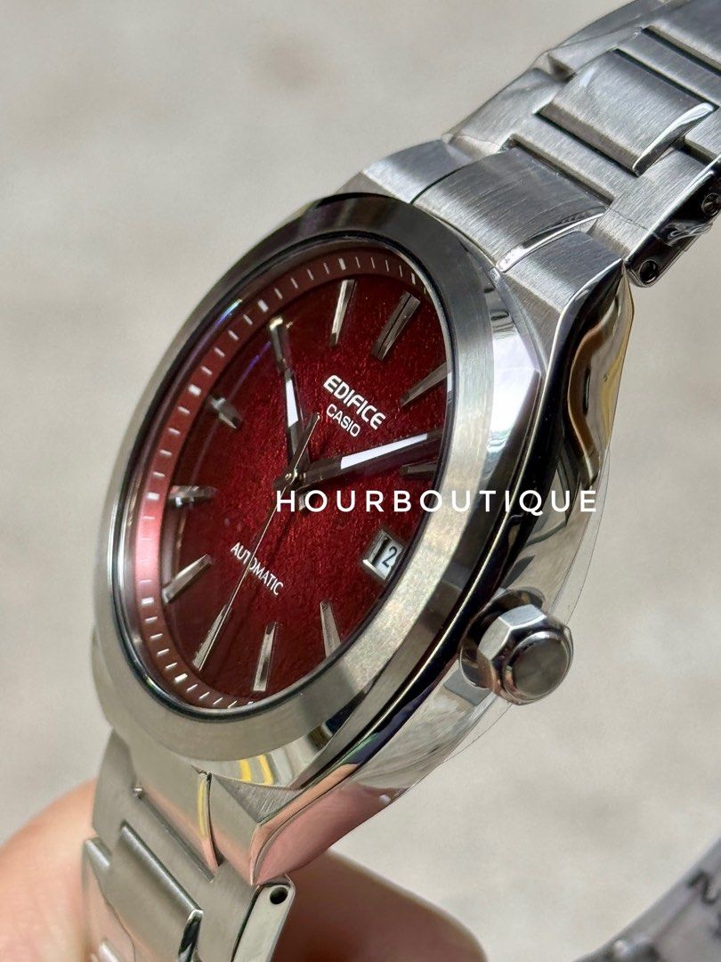 Brand New Casio Edifice Red Dial Automatic Watch EFK-200-4
