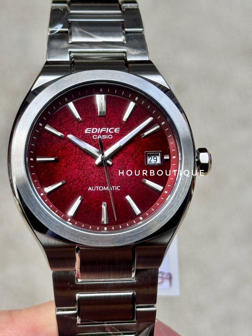 Brand New Casio Edifice Red Dial Automatic Watch EFK-200-4