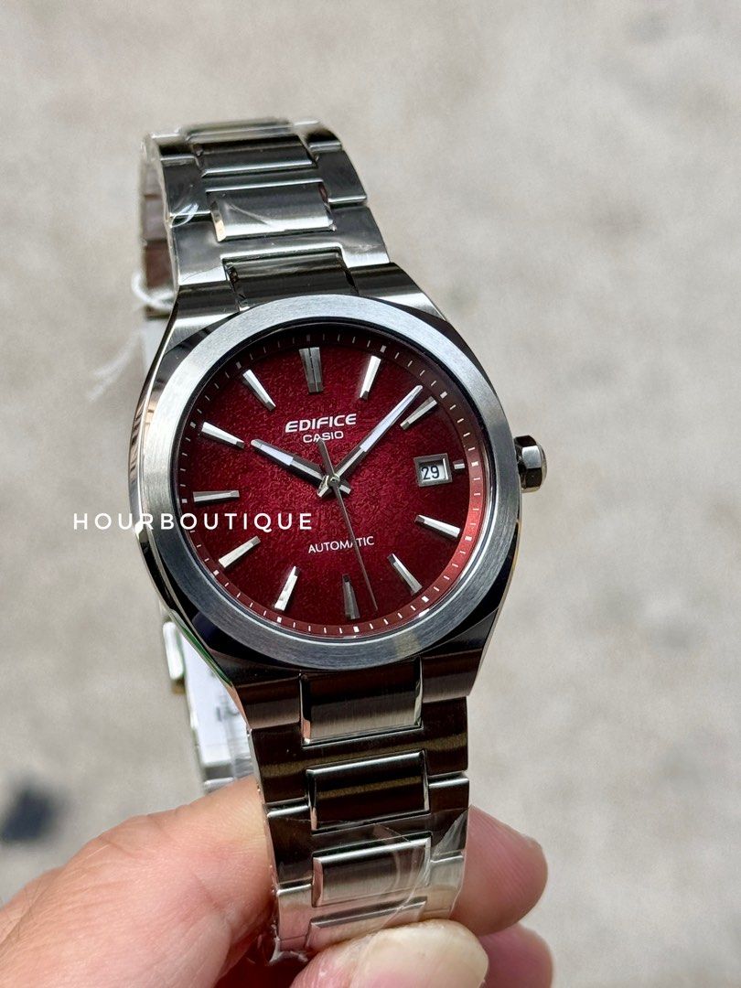Brand New Casio Edifice Red Dial Automatic Watch EFK-200-4