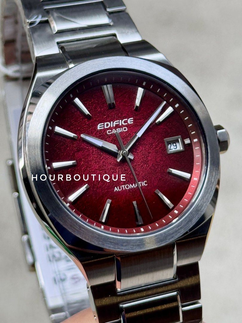 Brand New Casio Edifice Red Dial Automatic Watch EFK-200-4