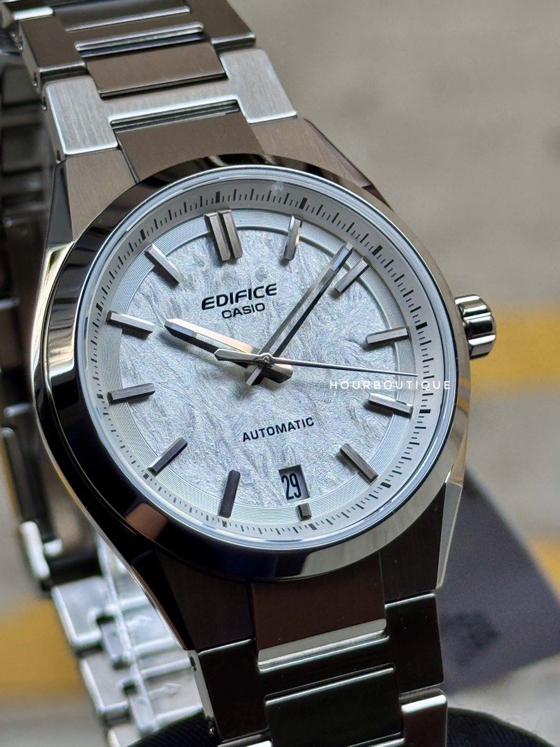 Brand New Casio Edifice White Ice Dial, Automatic Watch EFK-100YD-7A