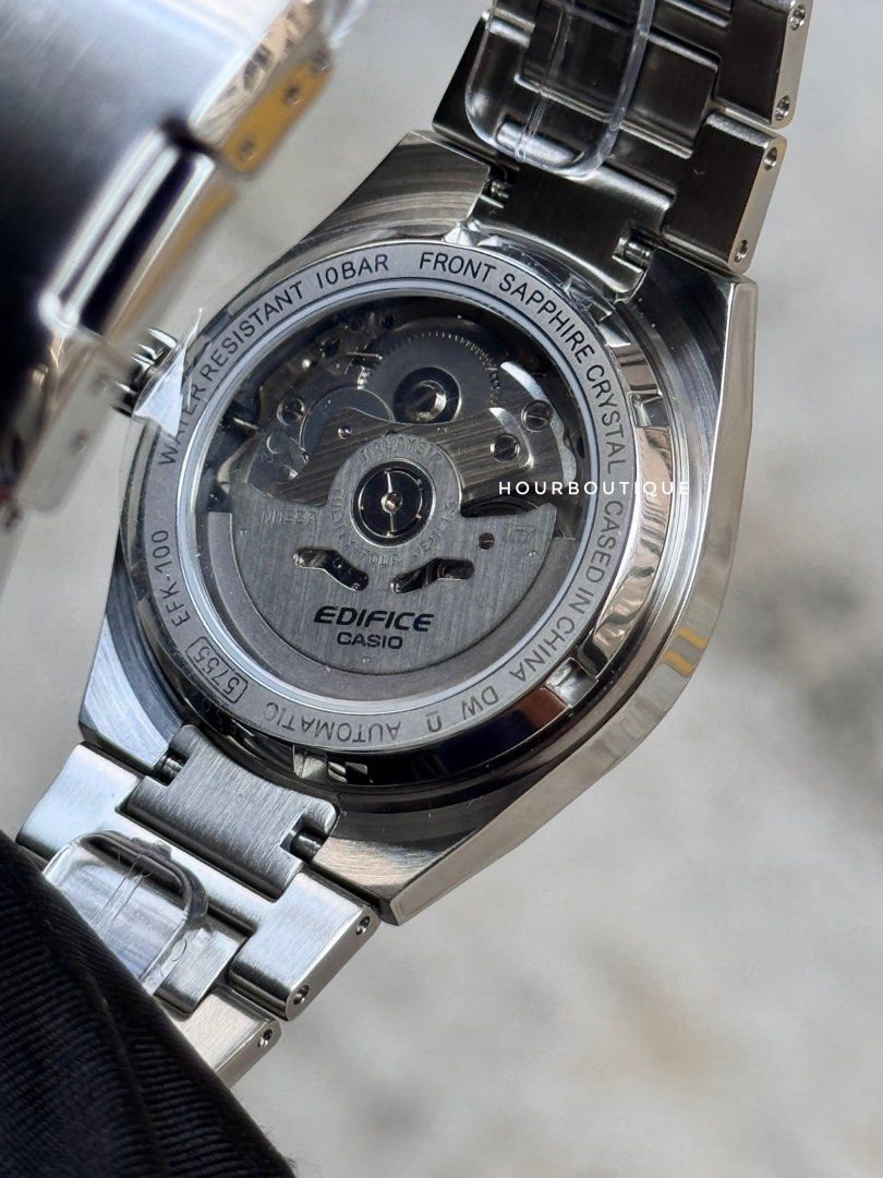 Brand New Casio Edifice White Ice Dial, Automatic Watch EFK-100YD-7A