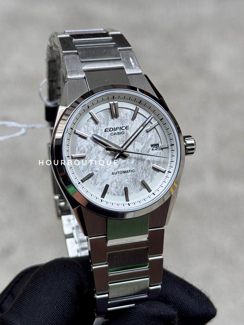 Brand New Casio Edifice White Ice Dial, Automatic Watch EFK-110D-7A