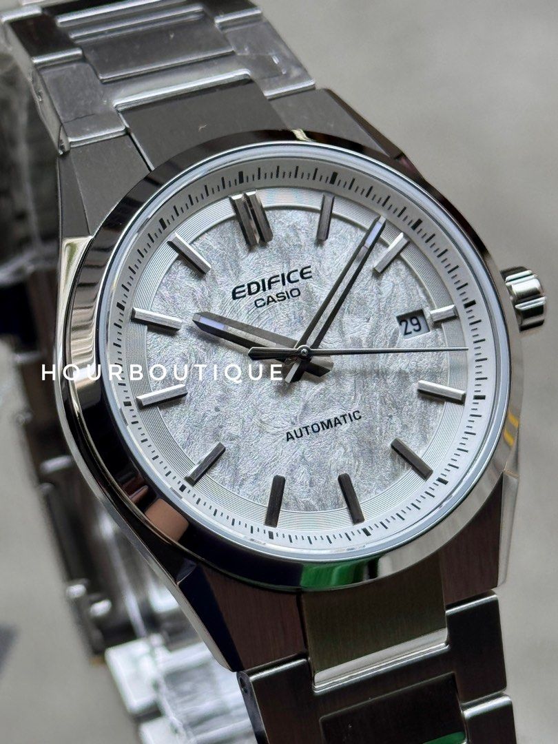 Brand New Casio Edifice White Ice Dial, Automatic Watch EFK-110D-7A
