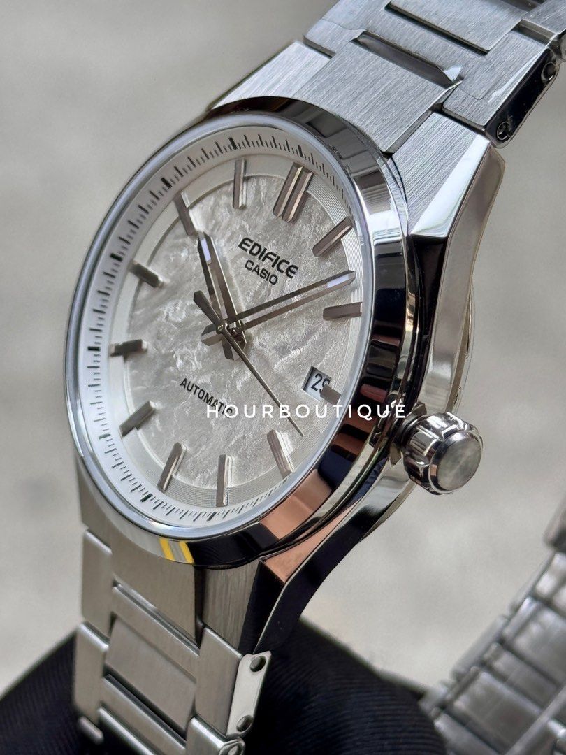 Brand New Casio Edifice White Ice Dial, Automatic Watch EFK-110D-7A