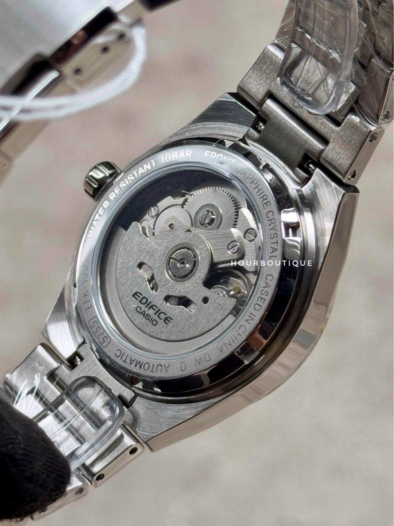 Brand New Casio Editice Forged Carbon Dial Automatic Watch